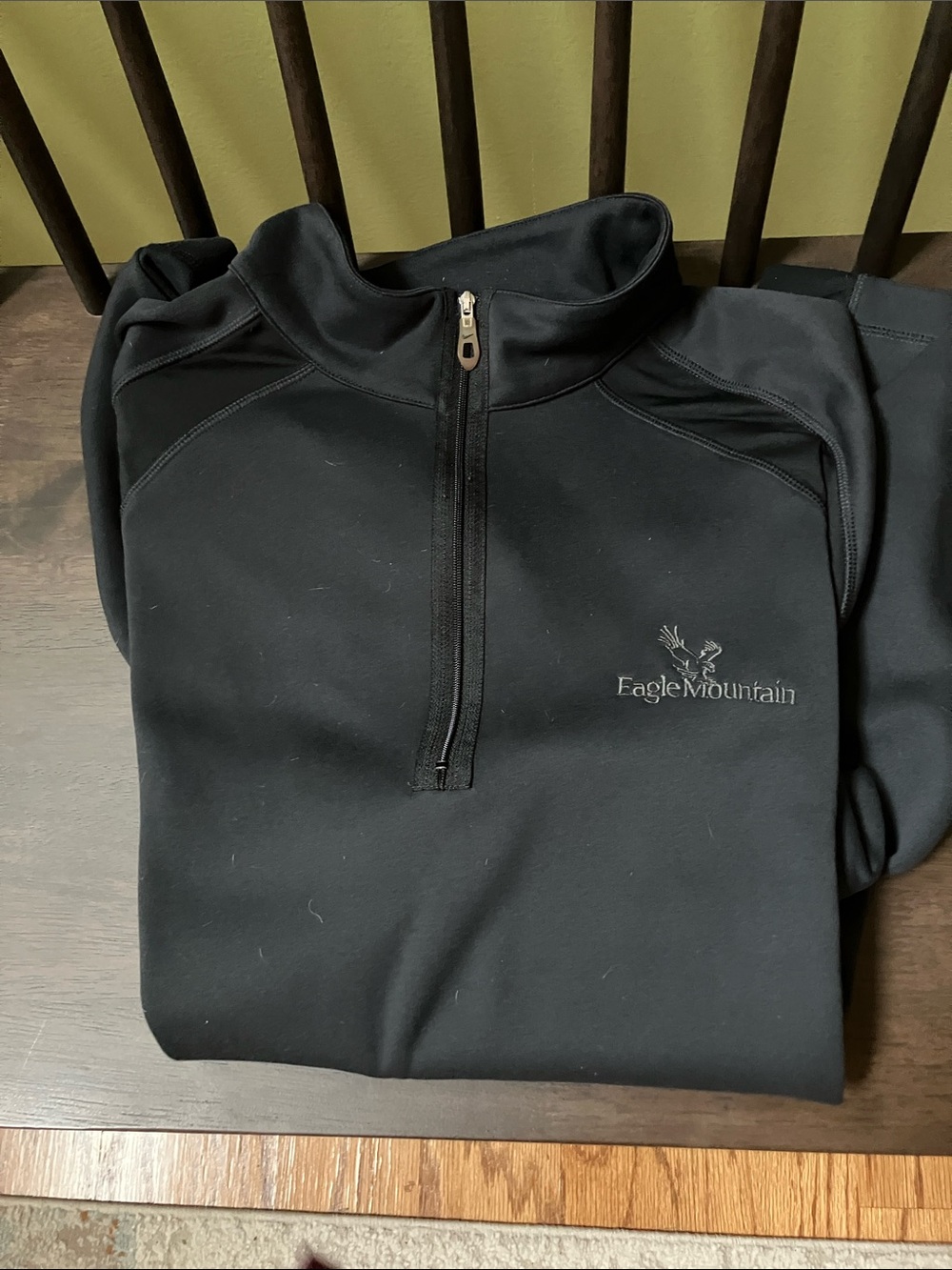 Heavy Thick Long Sleeved Nike Golf 3/4 Zip Black XL